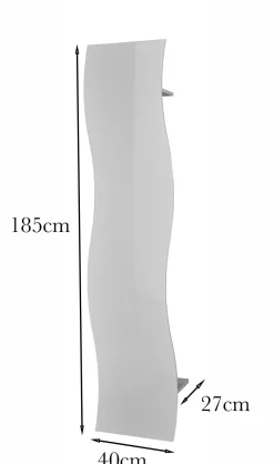 Mobile da ingresso a muro bianco lucido 40x186h cm - Alilia