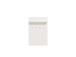 Mobili Da Ingresso > Dmora Mobile da Ingresso Bianco Bianco un Ripiano Appendiabiti 76x19.5x114h cm, Installazione Sospeso - Valdemone Bianco, Bianco