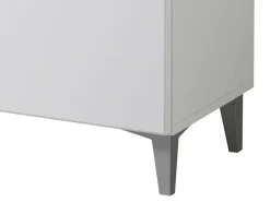Mobili Da Ingresso > Dmora Mobile da Ingresso 2 Ripiani un Cassetto 58x35x104.5h cm, Un'anta - Ossona Bianco