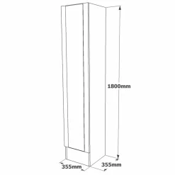 Mobili Da Ingresso > Dmora Mobile da ingresso colonna quercia 35x180h cm - Jacques Marrone Quercia