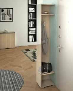 Ingresso > Dmora Mobile da ingresso Fornace, 35x37h195 cm, Olmo Marrone Olmo