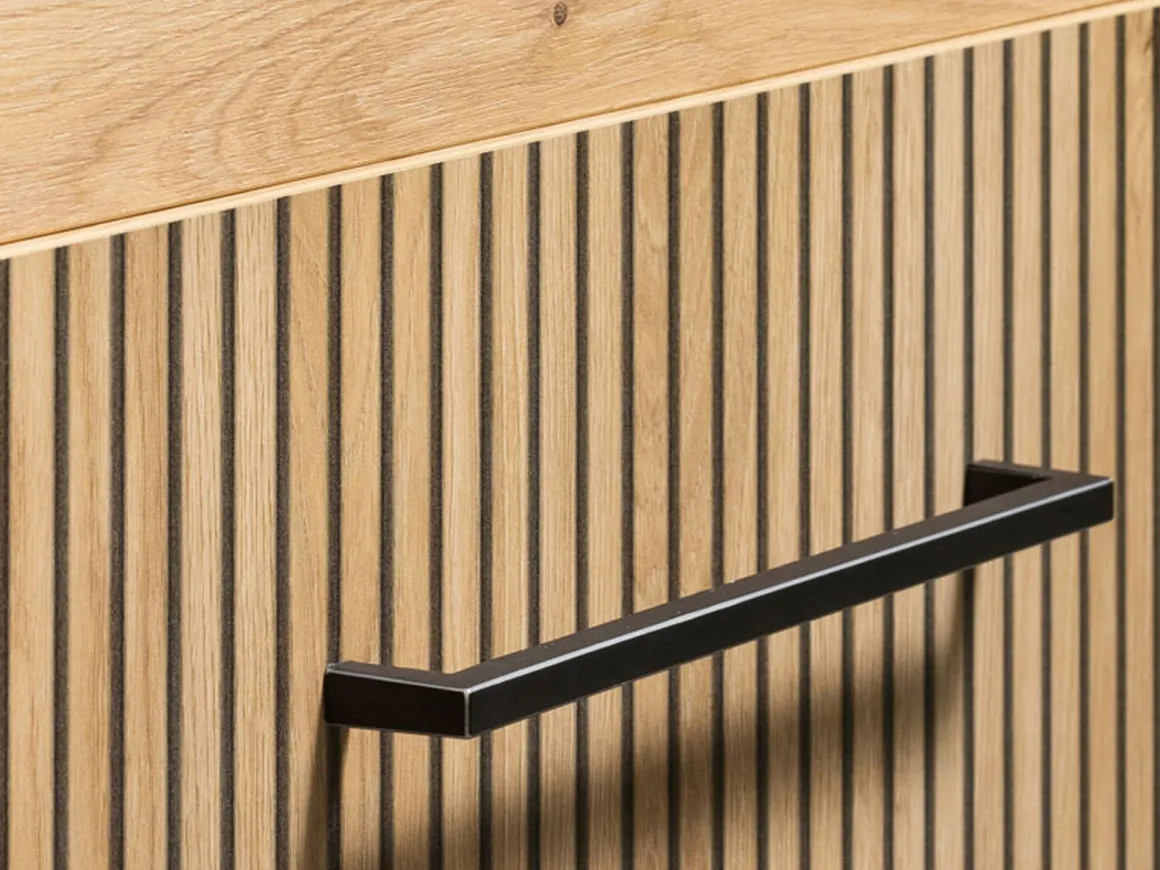 Mobili Da Ingresso > Dmora Mobile da Ingresso Marrone Rovere Nodi Nero un Cassetto 2 Ripiani 54.5x40x109.5h cm, Un'anta - Pollenza Nero, Marrone Rovere Nodi