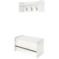 Mobili Da Ingresso|Ingresso > Dmora Mobile da ingresso sospeso con cassetto 90x46h cm - Actinolite Bianco