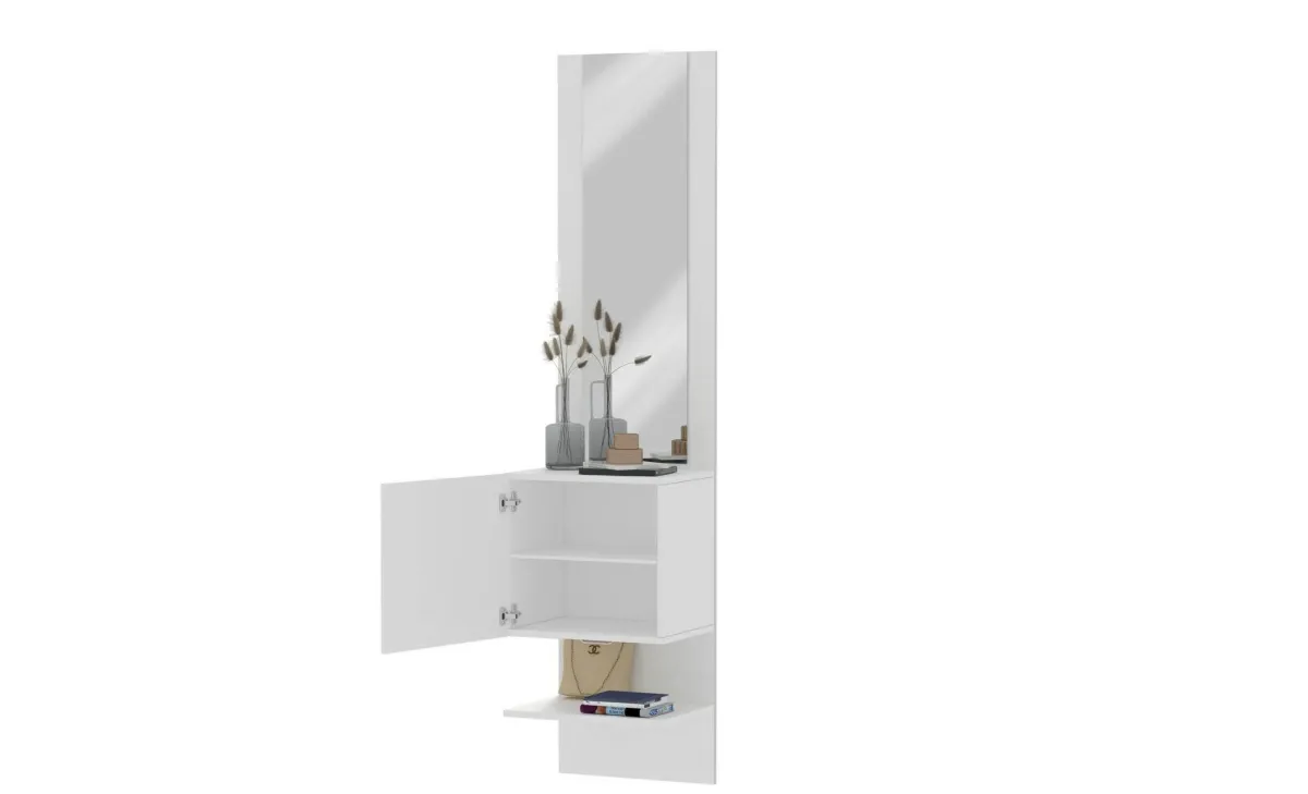 Mobili Da Ingresso|Ingresso > Dmora Mobile ingresso da parete 45x190h cm - Ivana Bianco