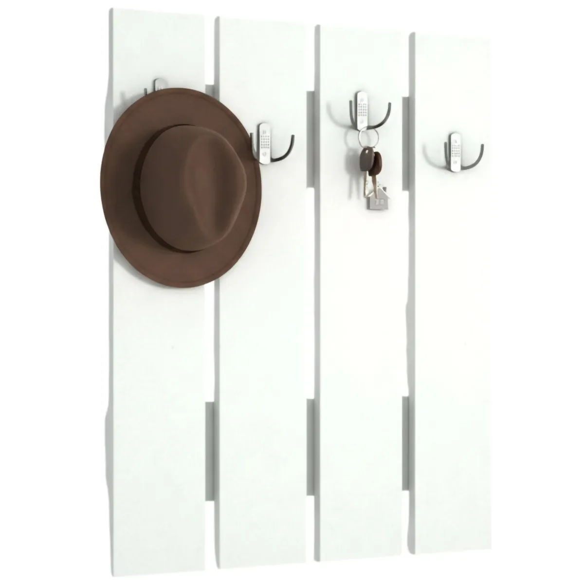 Mobili Da Ingresso > Dmora Mobile ingresso sospeso 64x80h cm - Joachim Bianco
