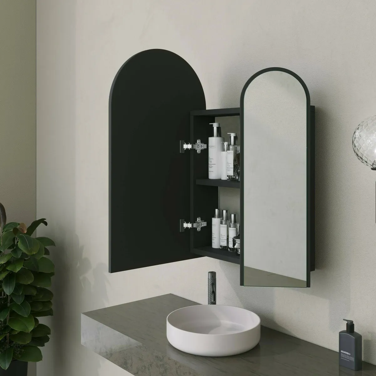 Bagno|Mobili Sottolavabo > Dmora Mobile lavabo 2 ante 50x12x45h cm - Paramaribo Nero