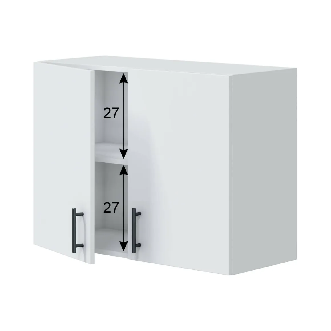Mobile pensile 2 ante 80x59h cm bianco - Thyra