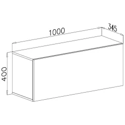 Mensola Bagno|Mobili Pensili > Dmora Mobile Pensile Beige Modulabile un Ripiano 100x40h cm, Un'anta - Pimonte Beige Cashmere