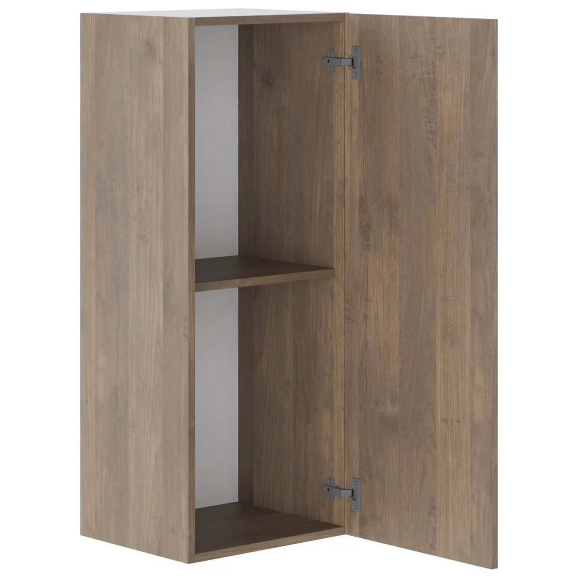 Mensola Bagno|Mobili Pensili > Dmora Mobile Pensile Modulabile un Ripiano 150x40h cm, Un'anta - Laghetto Marrone Noce