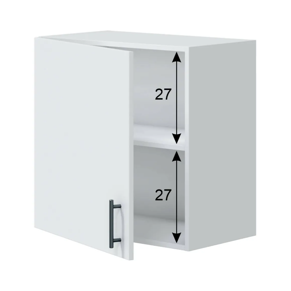 Mobile pensile modulabile 60x59h cm bianco - Thyra