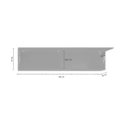 Mobili Pensili > Dmora Mobile Pensile Nero Antracite Marrone Rovere un Ripiano Modulabile 49.9x50h cm, 2 Vani - Fonteno Marrone Rovere, Nero Antracite