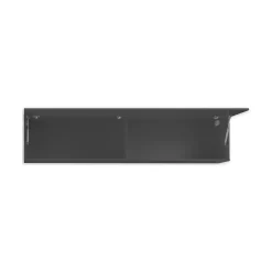 Mobili Pensili > Dmora Mobile Pensile Nero Antracite Marrone Rovere un Ripiano Modulabile 49.9x50h cm, 2 Vani - Fonteno Marrone Rovere, Nero Antracite