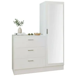 Mobile per ingresso con 3 cassetti bianco 60x72h cm - Jaime