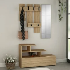 Mobile per ingresso sospeso quercia 30x99h cm - Gert