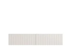 Mobili Porta Tv > Dmora Mobile Porta tv Bianco Crema Beige un Ripiano 3 Ante 192x42x32h cm, 3 Vani - Fossa Beige, Bianco Crema