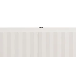 Mobili Porta Tv > Dmora Mobile Porta tv Bianco Crema Beige un Ripiano 3 Ante 192x42x32h cm, 3 Vani - Fossa Beige, Bianco Crema