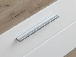 Mobili Porta Tv > Dmora Mobile Porta tv Bianco Crema Marrone Rovere Nodi 2 Ripiani 4 Vani 162x41.5x43.5h cm, Un'anta - Pompu Marrone Rovere Nodi, Bianco Crema