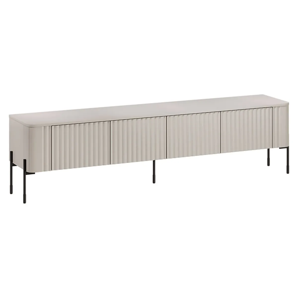Mobili Porta Tv > Dmora Mobile porta TV Brembana, 190x40 h50 cm, Beige Beige Cashmere