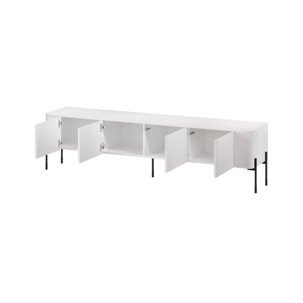 Mobile porta TV Brembana, 190x40 h50 cm, Bianco