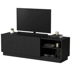 Mobile porta TV Finita, 150x40 h48 cm, Nero