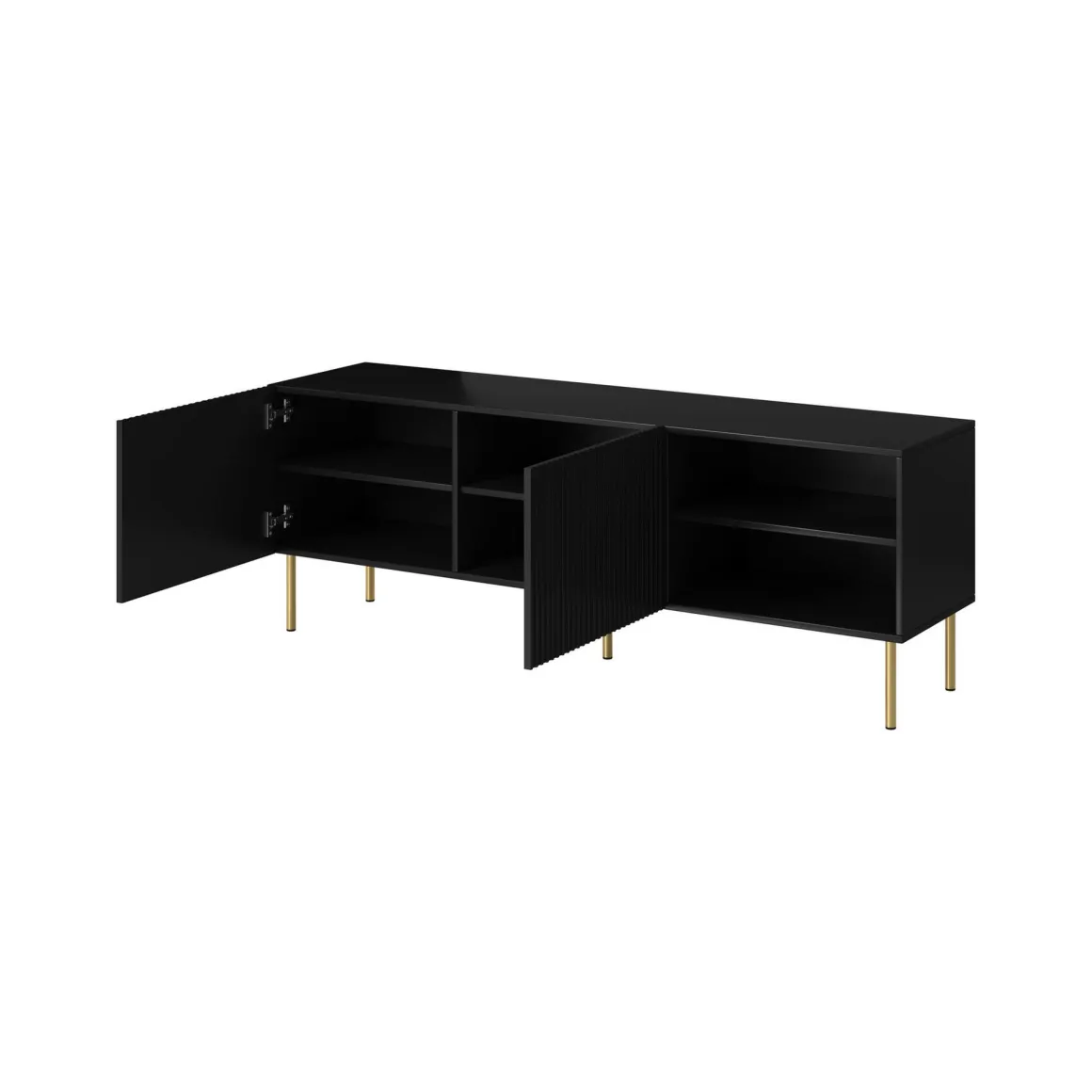 Mobile porta TV Magnano, 150x42 h52 cm, Nero