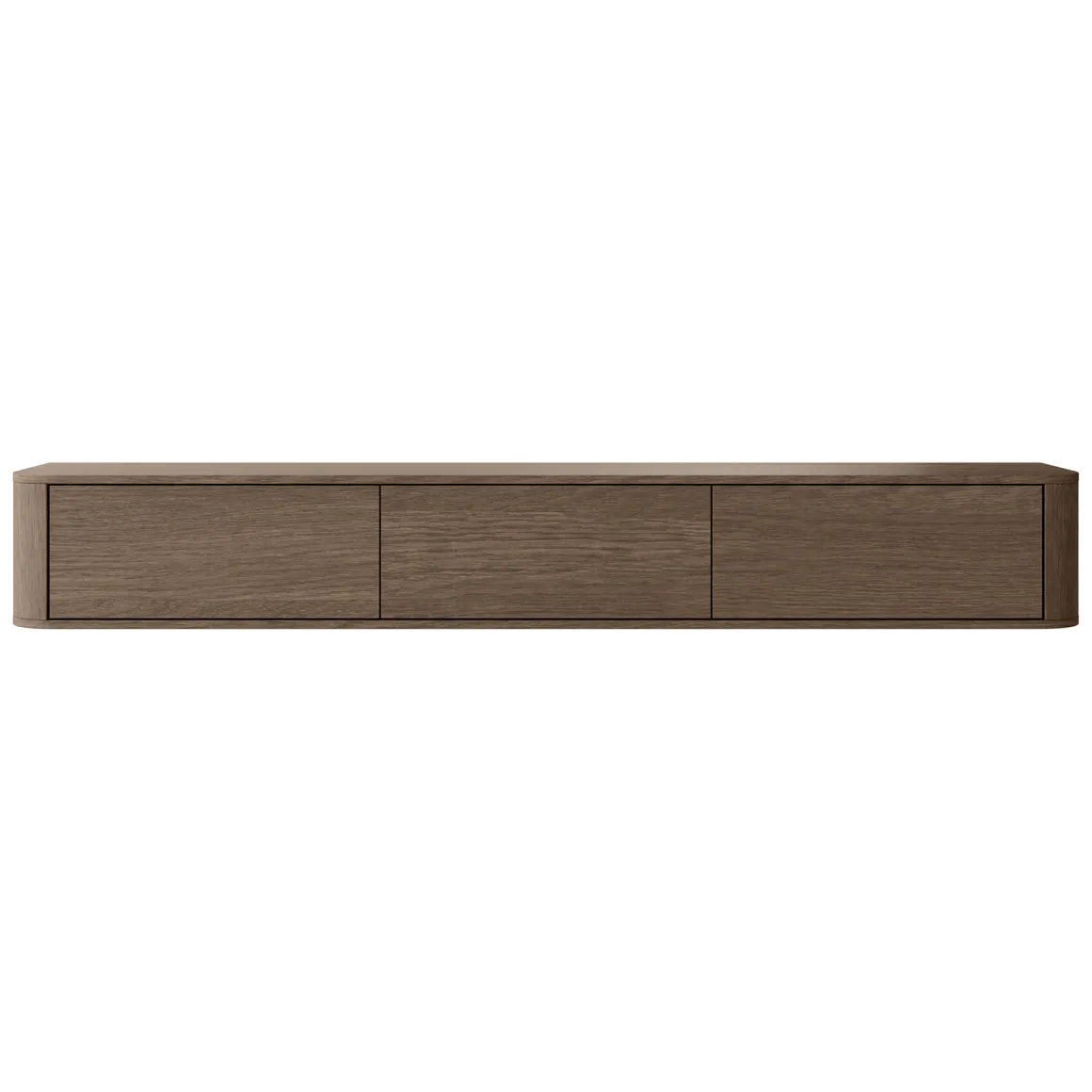 Mobile Porta tv Marrone Noce 3 Cassetti un Ripiano 200x34x28h cm, 3 Vani - Kahate