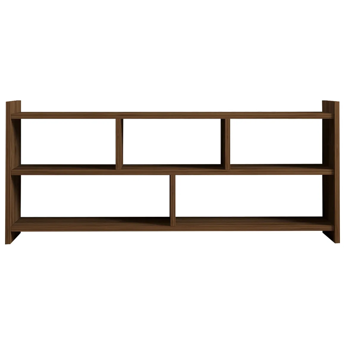 Mobile Porta tv Marrone Noce 5 Ripiani 5 Vani 118x28x55h cm, Peso Supportato 40 kg - Loreglia