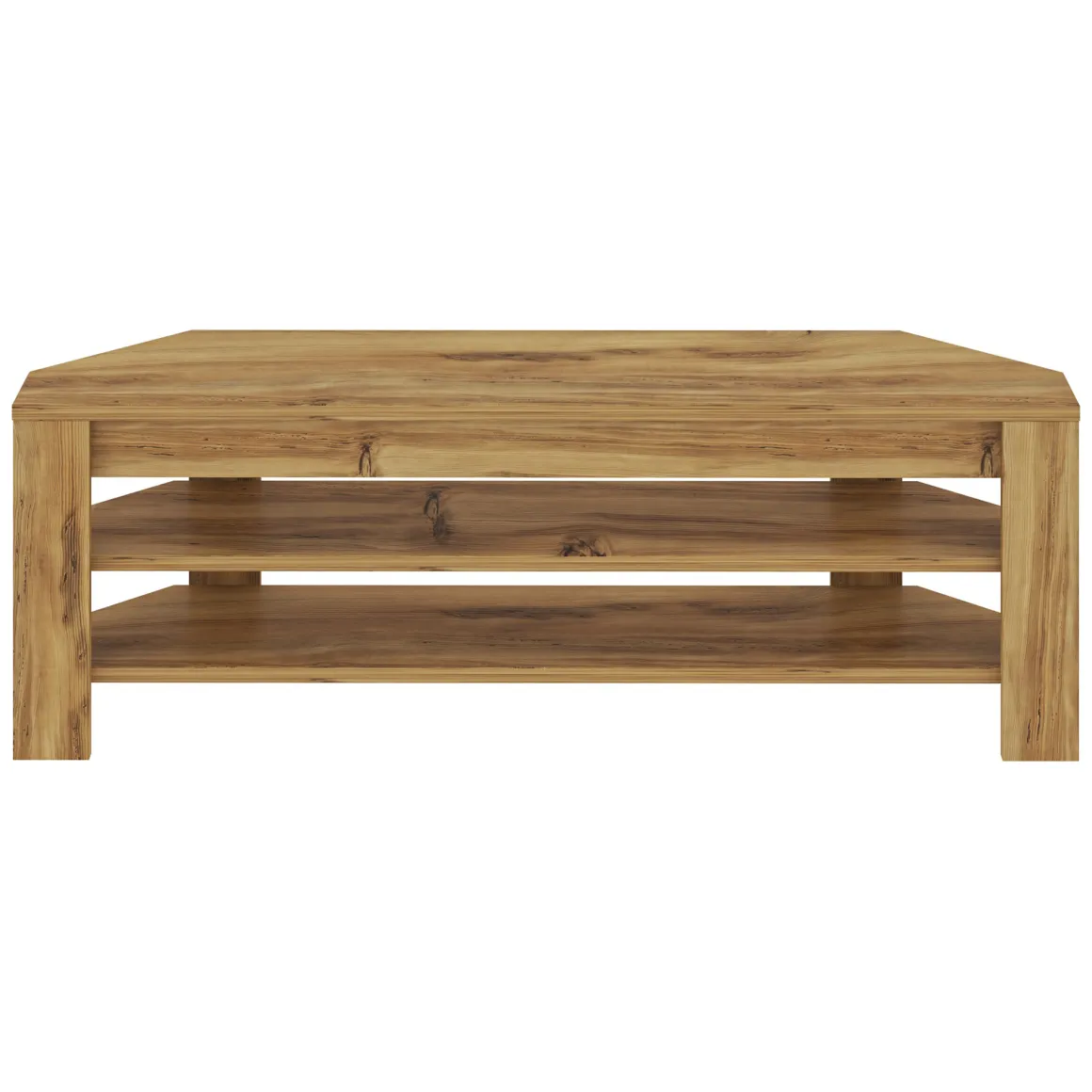 Mobili Porta Tv > Dmora Mobile Porta tv 2 Vani 2 Ante 160x36x45h cm, Apertura a Ribalta - Palmi Marrone Rovere