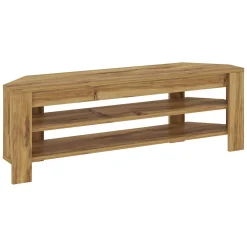 Mobili Porta Tv > Dmora Mobile Porta tv 2 Vani 2 Ante 160x36x45h cm, Apertura a Ribalta - Palmi Marrone Rovere