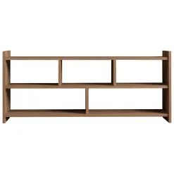 Mobile Porta tv Marrone Rovere 5 Ripiani 5 Vani 118x28x55h cm, Peso Supportato 40 kg - Loreglia