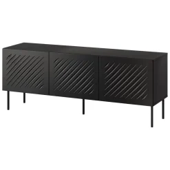 Mobile Porta tv Nero un Ripiano 150.5x42x60h cm, Cassetti - Termoli