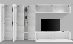 Salotto|Pareti Attrezzate > Dmora Mobile salotto moderno 340cm - Carretto Bianco Lucido