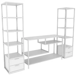 Mobile salotto modulabile 198cm bianco - Felion