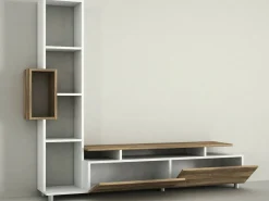 Mobile soggiorno classico 160cm bianco e noce - Biskek