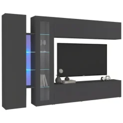 Mobile soggiorno moderno 280cm antracite - Annie