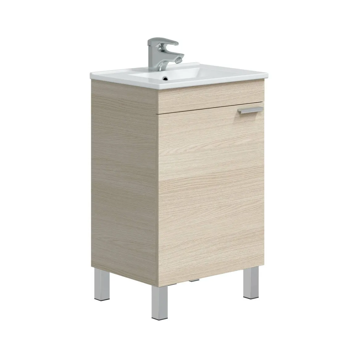 Mobili Sottolavabo > Dmora Mobile sottolavabo 1 anta 93x60x88h cm - emile Bianco
