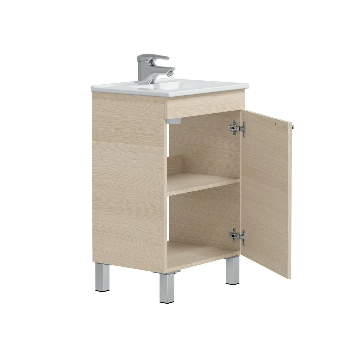 Mobili Sottolavabo > Dmora Mobile sottolavabo 1 anta 93x60x88h cm - emile Bianco