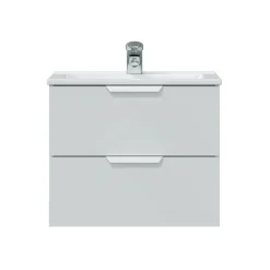 Mobile sottolavabo 2 cassetti 60x45x50h cm bianco lucido - Arzano