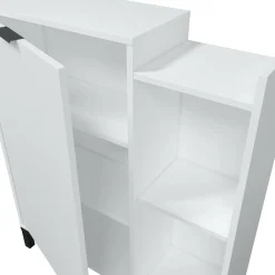 Mobili Sottolavabo > Dmora Mobile sottolavabo con specchio 77x24x91h cm - Argusto Bianco
