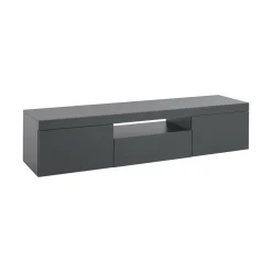 Mobile TV antracite 160x40x35h cm 3 ante - Edoarda