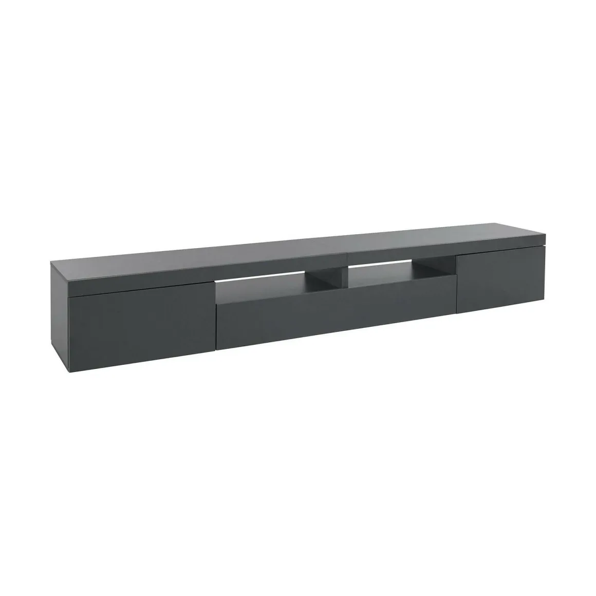 Mobile TV antracite 240x40x35h cm 3 ante - Animali