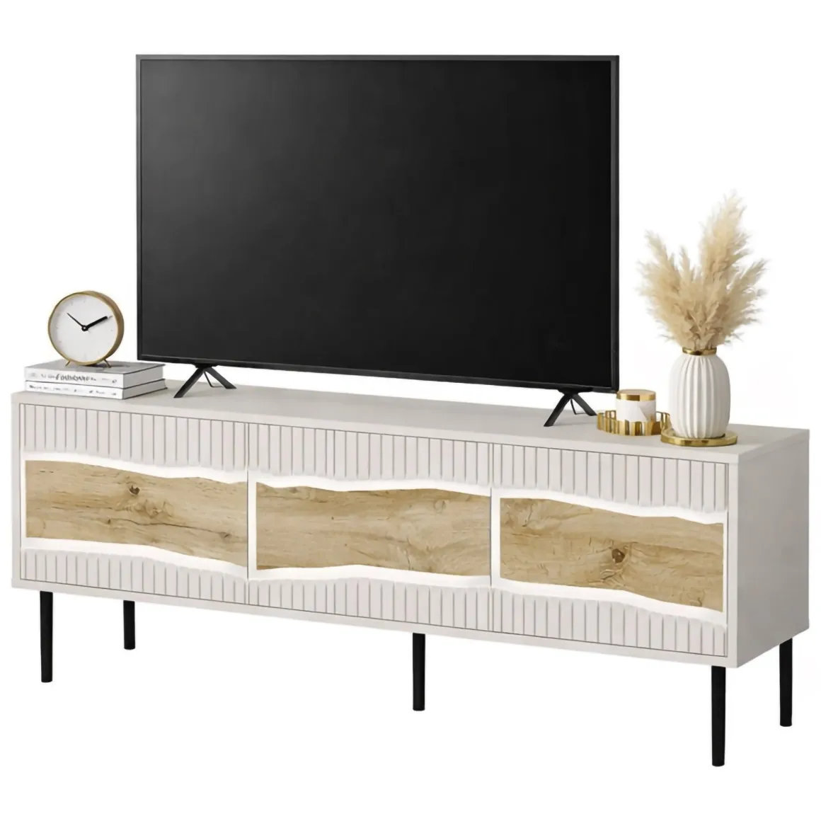 Mobile TV beige 143x40x61h cm 3 ante - Novoli