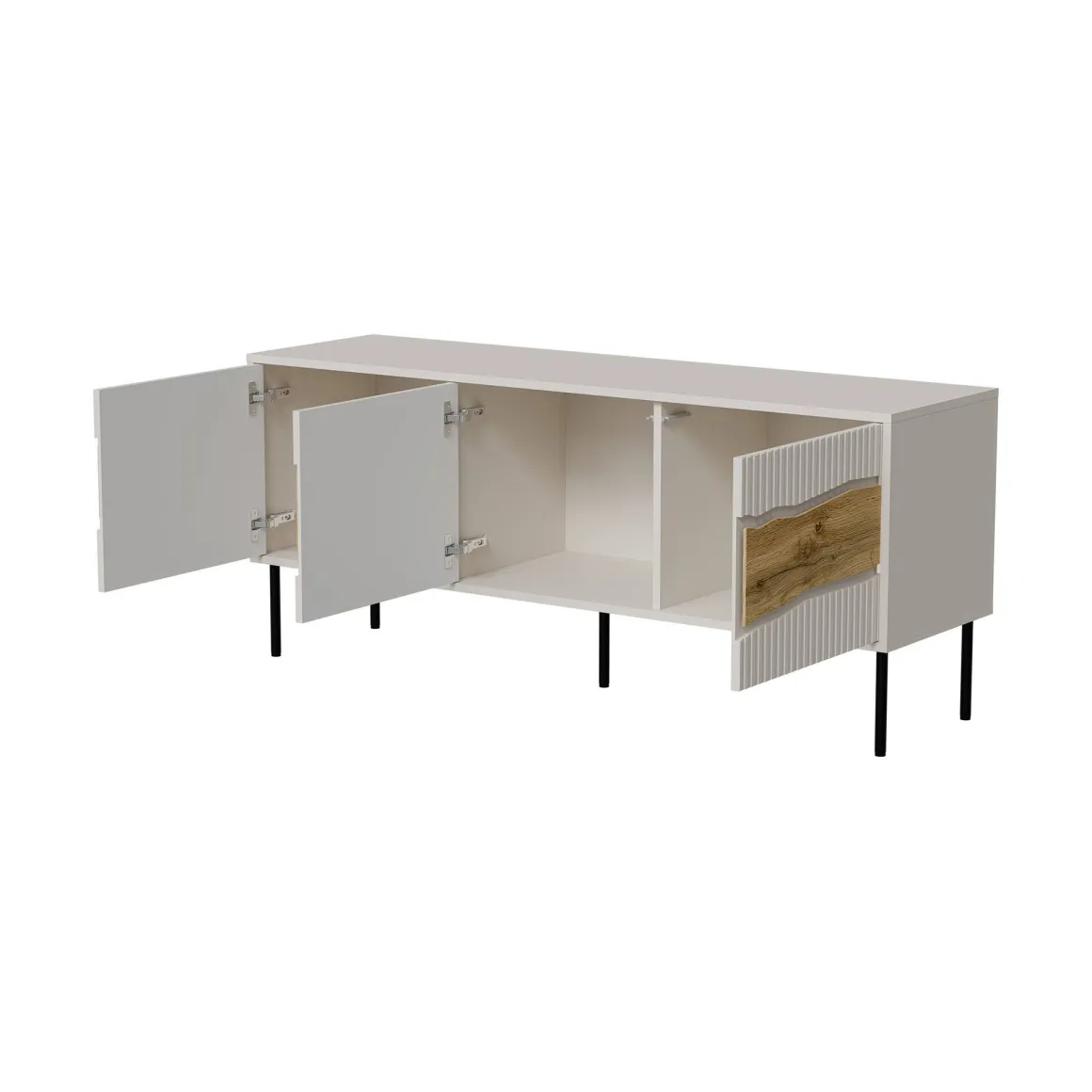 Mobile TV beige 143x40x61h cm 3 ante - Novoli