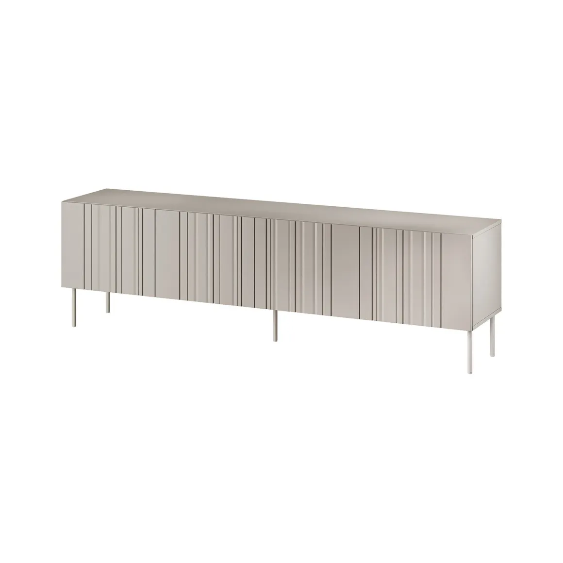 Mobile TV beige 200x42x60h cm 4 ante - Sospiro