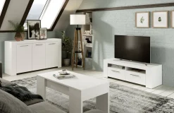 Salotto > Dmora Mobile TV 120x42x40h cm 2 ante - Sparaxis Bianco Lucido