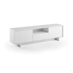 Mobile TV bianco 170x42x48h cm 2 ante e 1 cassetto - Atina
