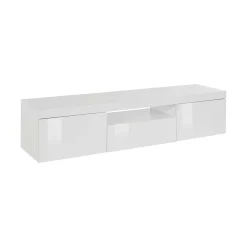 Salotto > Dmora Mobile TV 160x40x35h cm 3 ante - Edoarda Bianco