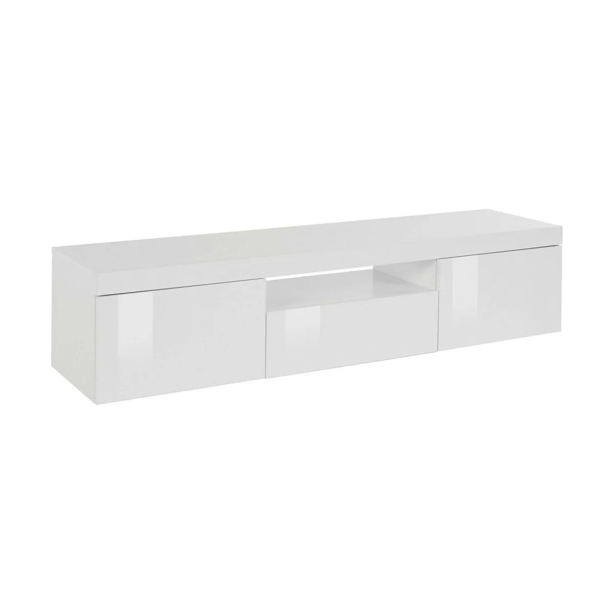 Salotto > Dmora Mobile TV 160x40x35h cm 3 ante - Edoarda Bianco