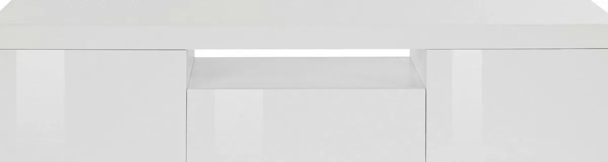 Salotto > Dmora Mobile TV 160x40x35h cm 3 ante - Edoarda Bianco