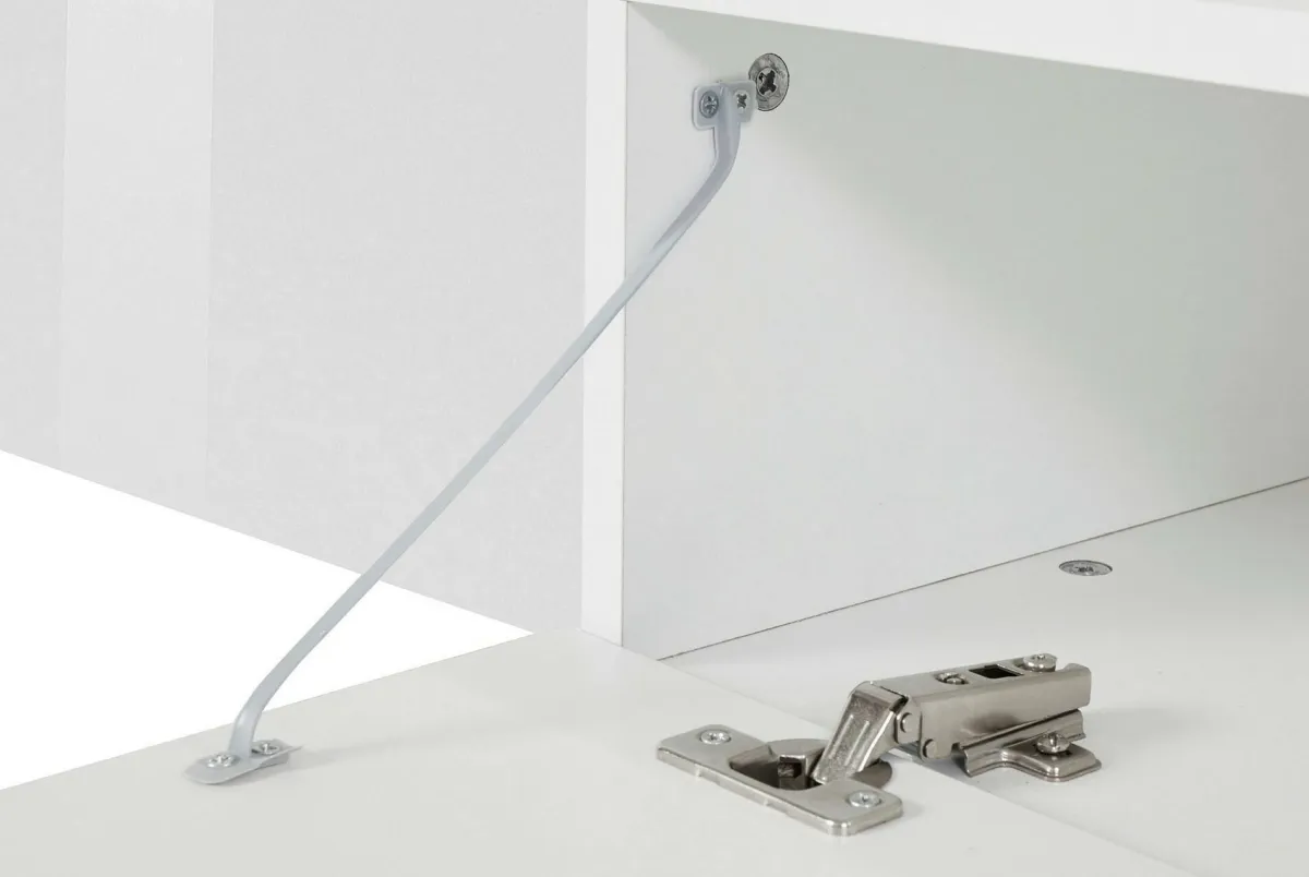 Salotto > Dmora Mobile TV 160x40x35h cm 3 ante - Edoarda Bianco